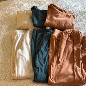 Cozy Loungewear Set in Earth Tones